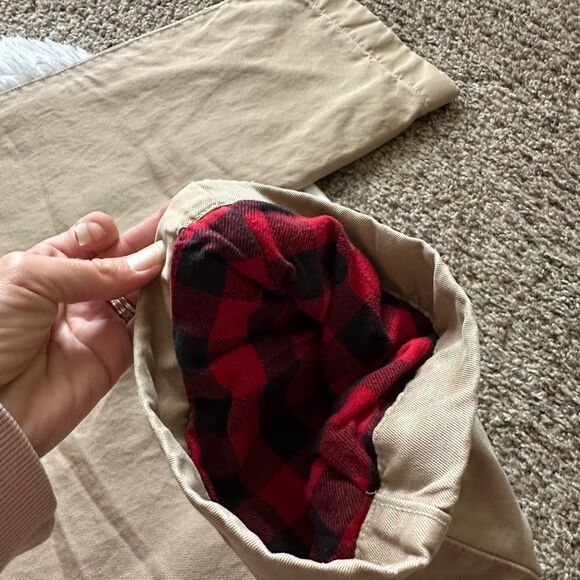 J. Crew Flannel Lined Khaki Pants New Mens Size 30 Outdoor Workwear Warm - Picture 6 of 13